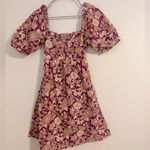 Favorite Daughter ANTHROPOLOGIE The Mirka mini Dress Purple Vintage Multi Floral Size 8 Photo 1