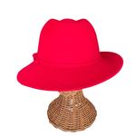 Preston & York  Red Wool Fedora Hat – One Size Photo 3