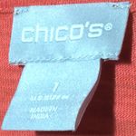 Chico's  Heathered Coral V-neck Top Photo 2