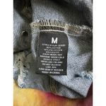 American Bazi Hooded Denim women Jacket With Tie-Dye Trim cropped distressed Photo 9