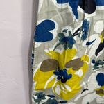Boden Beige & Yellow Floral Short Sleeve Sheath Dress 8 Long Gray Photo 4