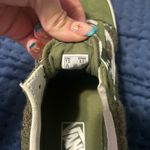 Vans  Green and White Classic Sneakers Photo 2