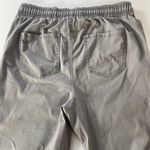 Frye  Jogger Pants Gray Stretch Cotton Drawstring Waist Utility Pockets Women's L Photo 6