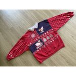 Vtg Spumoni Red Christmas Holiday Crewneck Sweatshirt X'mas tree Women’s Large Photo 3