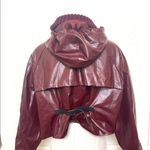 Dondup burgundy hooded rain jacket Size 42 Photo 2