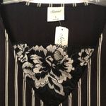 Soma Signature Lace Glorious Stripe Black White Sleep Day Event Top Sz S NWT Photo 6
