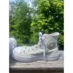 Converse Womens Chuck Taylor LIFT HI High Top Sneakers Sz. 7 Bone White - A00902 Photo 3