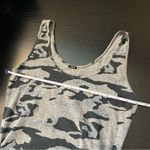 ✨ Monrow Camo Fitted Midi Dress Gray Black Small Gray Photo 9