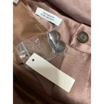 Madewell NEW The Harlow Brown Satin High Rise Pleated Wide Leg Trousers Pants 8 Photo 3