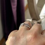 Elegant Silver Ring with Clear Gemstone size 9.5 Photo 6