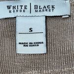 White House | Black Market White House Black Market WHBM Gold Shimmer Metallic Tiered Blouse Size Small Photo 7