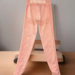 Gym Shark Size Medium Pink Salmon Leggings Yoga Running Jogging Gym Photo 1