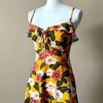 Show Me Your Mumu | Golden Yellow Floral Adrianna Mini Dress Sz S Photo 4