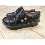 Alegria Deliah Moody Blues Shoes 37 clogs 7 7.5 Patent Slip On Mules DEL-7506 Photo 1