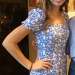 Gianni Bini Blue floral romper Photo 2