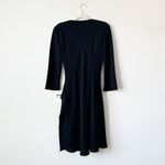 Donna Ricco NWT Vintage Black Faux Wrap Cocktail Party Dress Size 8 Photo 1