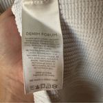 Aritzia Denim Forum The Gia Henley Thermal Longsleeve Waffle Top in White Sze S Photo 2