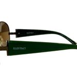 Ellen Tracy Womens Green Metal Aviator Sunglasses Photo 2