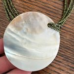 Necklace bundle of 3 navy, gold, green, shell Photo 5