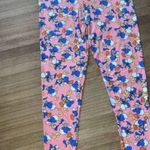 LuLaRoe Womens TC Pink Disney’s Donald Duck Ankle-Length Leggings Adult XL Comfy Photo 1