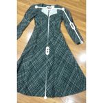 Rosie Assoulin Checked Cotton Midi Dress Dark Green Plaid A Photo 6