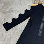 Alice + Olivia Black Bodycon Mini Dress Cut Out Sleeves Size XS Photo 9