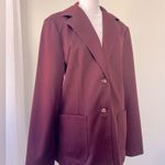 Vintage ‘80s Devon Burgundy Single Breasted Blazer Red Size XL Photo 2