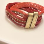 Mesh & Rhinestone Magnetic Closure Bracelet Photo 1