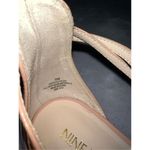 Nine West Sandals Flat Strappy "Dollfaced" Pink Nude Cross Straps 8 Photo 7