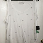 Eddie Bauer 2XL Sleeveless Breezy White Tencel Tee Photo 0