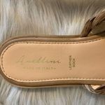Avellini Straw Leather Sandals Size 41/10 Tan Photo 2