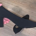 PM collection by 925 Womens Black Satin Leather Fabric Formal Heels Photo 4