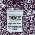 PINK - Victoria's Secret  XS Purple Marled Oversized Cropped Sweater Photo 12