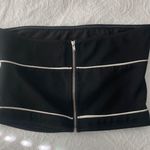 White Fox Boutique White Fox Black and White Tube Top (zipper) Photo 2