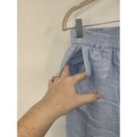 Crown & Ivy 100% Linen Pants Women 8 Periwinkle Tassle Beach Coastal Minimalist Photo 6