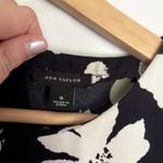 Ann Taylor navy and white short sleeved summer shirt women's size small top Photo 2