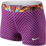 Nike  PRO Women 3.0" COMPRESSION Yoga/Gym Shorts purple  size Small Photo 1