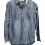 Madewell  Denim Long Sleeve Blue Shirt Size XS‎ Photo 0
