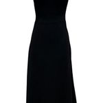 Moschino Jeans Black Knit Midi Dress XS Fit Flare Edgy Going Out Designer $540 Photo 5