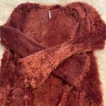 Free People Fancy Long Sweater size M length 48” bust 32” so fluffy & beautiful Photo 13