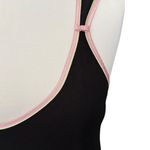 Oscar de la Renta Pink Label Black Embroidered Floral Y2K Slip Dress Size Medium Photo 4