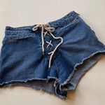 Urban Outfitters  BDG High Rise Lace Up Jean Shorts Photo 1