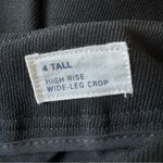 Gap  High Rise Cropped Wide-Leg Pants in Black Size 4 Tall Photo 9