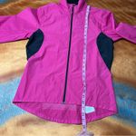 Pearl Izumi  Pink Black Women's cycling lightweight full zip Jacket small Photo 9