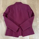 L'Agence  Double Breasted Blazer Size 8 Burgundy Red Photo 3