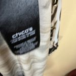 Travelers by Chico's Top Size 12 Brown Black White Gold Embellished Asymmetrical Photo 6