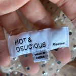 Hot & Delicious Beach Bunny Glitzy girl pearl mesh top skirt bikini cover up set Photo 12