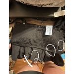 Cupshe Black Seersucker Ruffle Cropped Bandeau Bikini Top Swim Separates Size L Photo 1