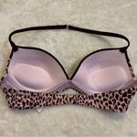 Victoria's Secret  Swim The Angel Halter Underwire Padded Leopard Bikini Top 32B Photo 1