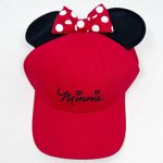 Disney  Minnie Mouse Red Sassy Bow Hat Adjustable Ears Polka Dot Bow Photo 7